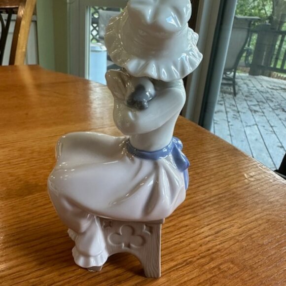 Nao by Lladro A Big Hug Girl with Puppy Special Edition Retired in 1987 (#2361B)